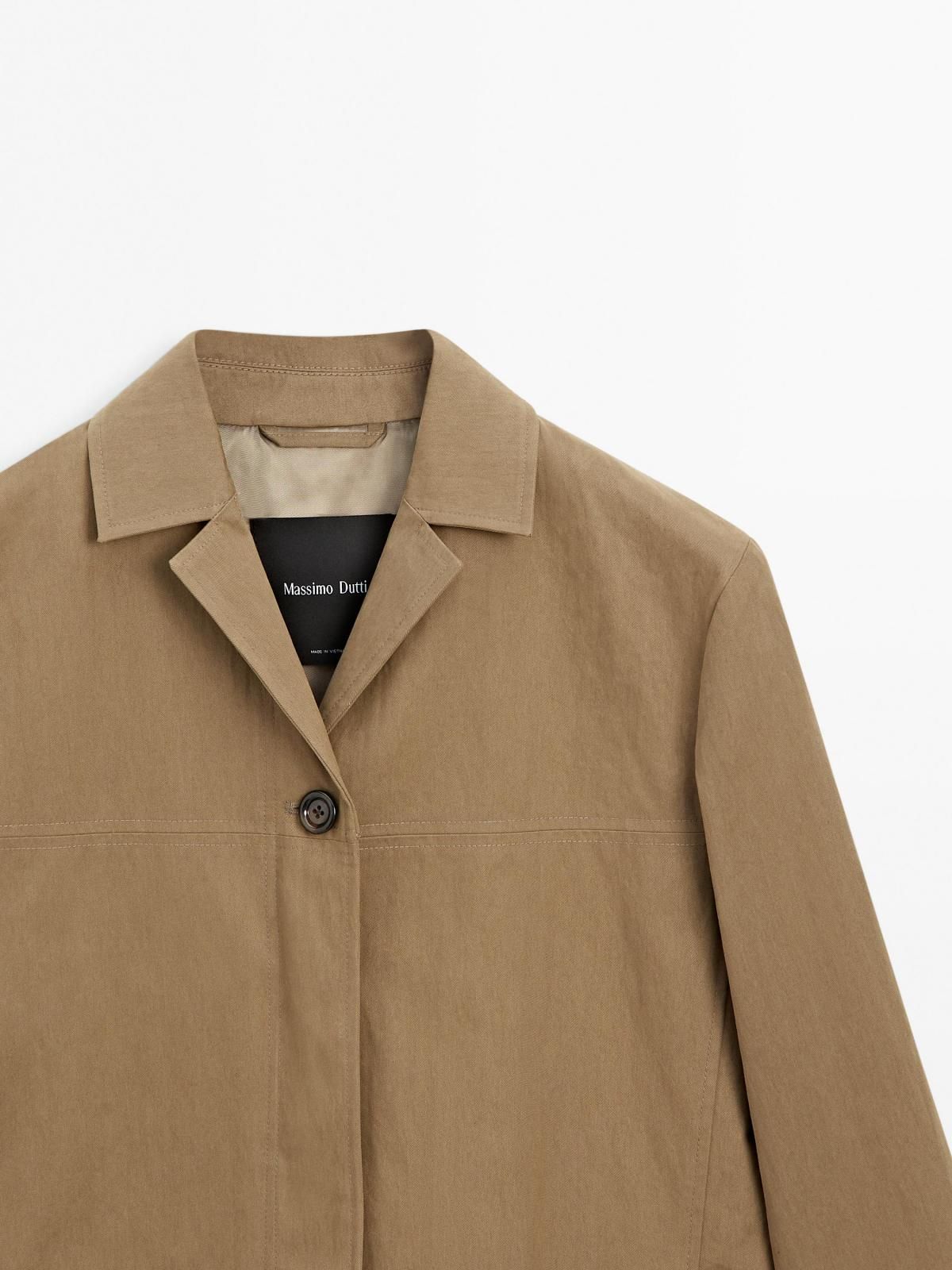 마시모두띠 테일러드 코튼블렌드 싱글버튼 블레이저 6711/800 BEIGE - 상세 이미지 3