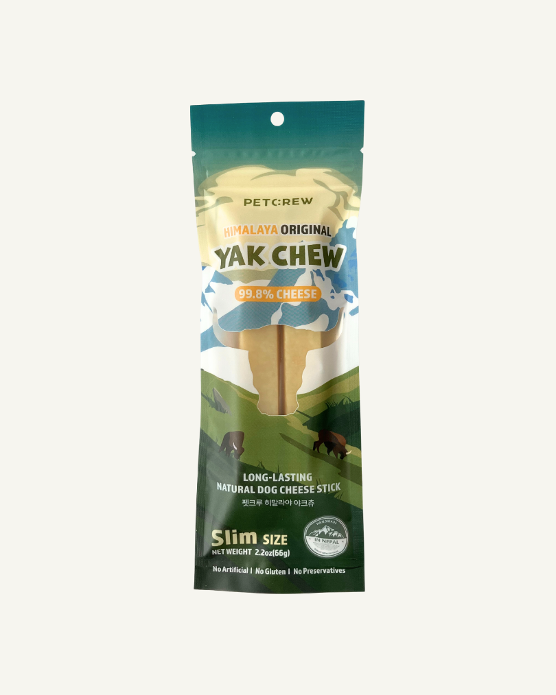 [펫크루] 히말라야 야크츄 강아지간식 야크치즈 개껌 오리지널 슬림 SL 2개입 66g