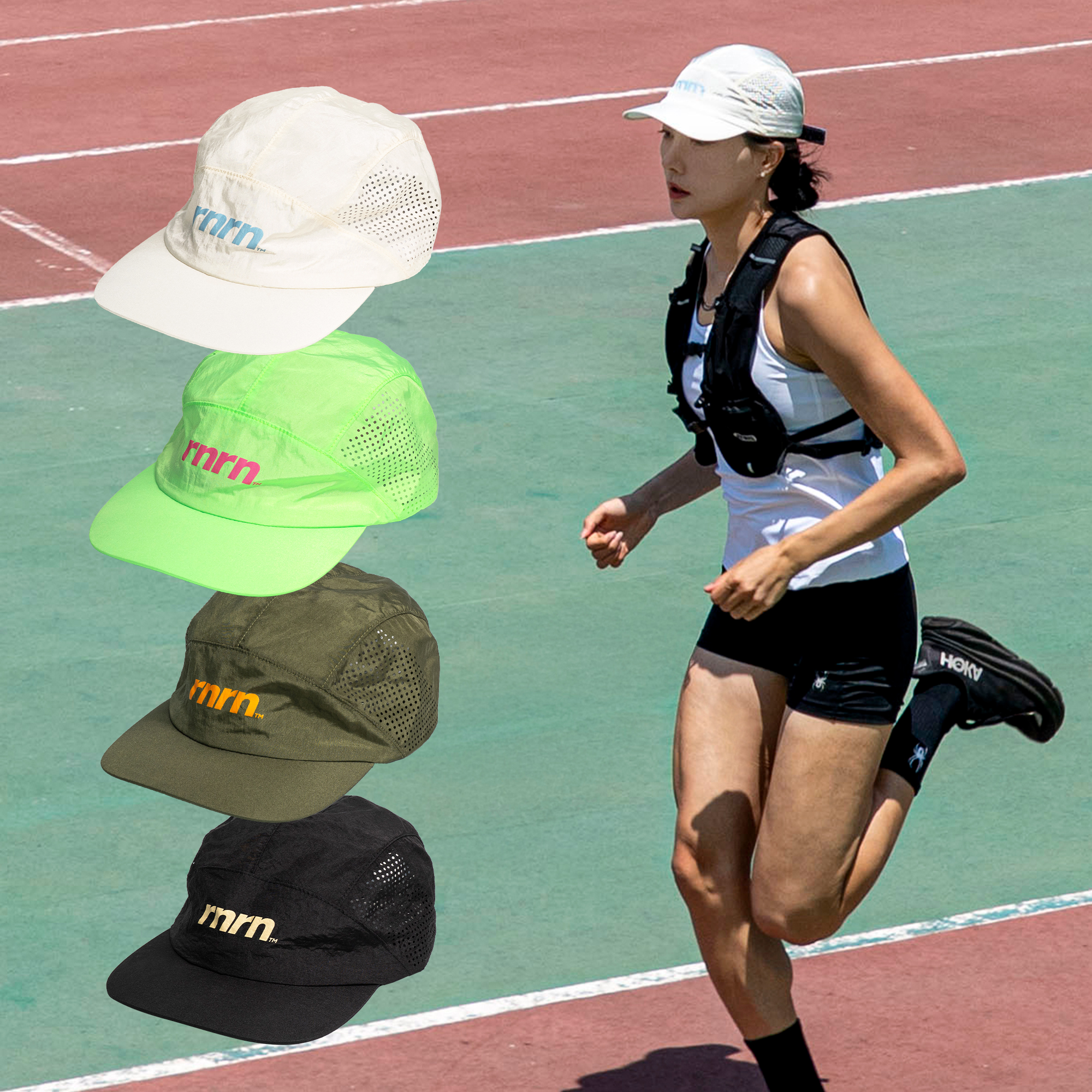 rnrn 러닝모자 런닝 마라톤 테니스 트레일 나일론 깊은 볼캡 대두 여름 제품 이미지