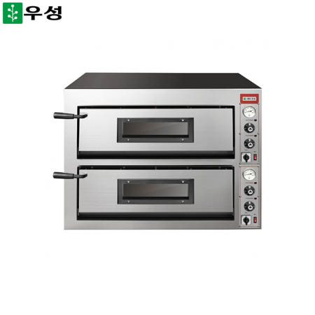 0445 우성 돌피자오븐 2단 900 GW-CEP 80G 유리문 레스토랑 제빵 베이커리