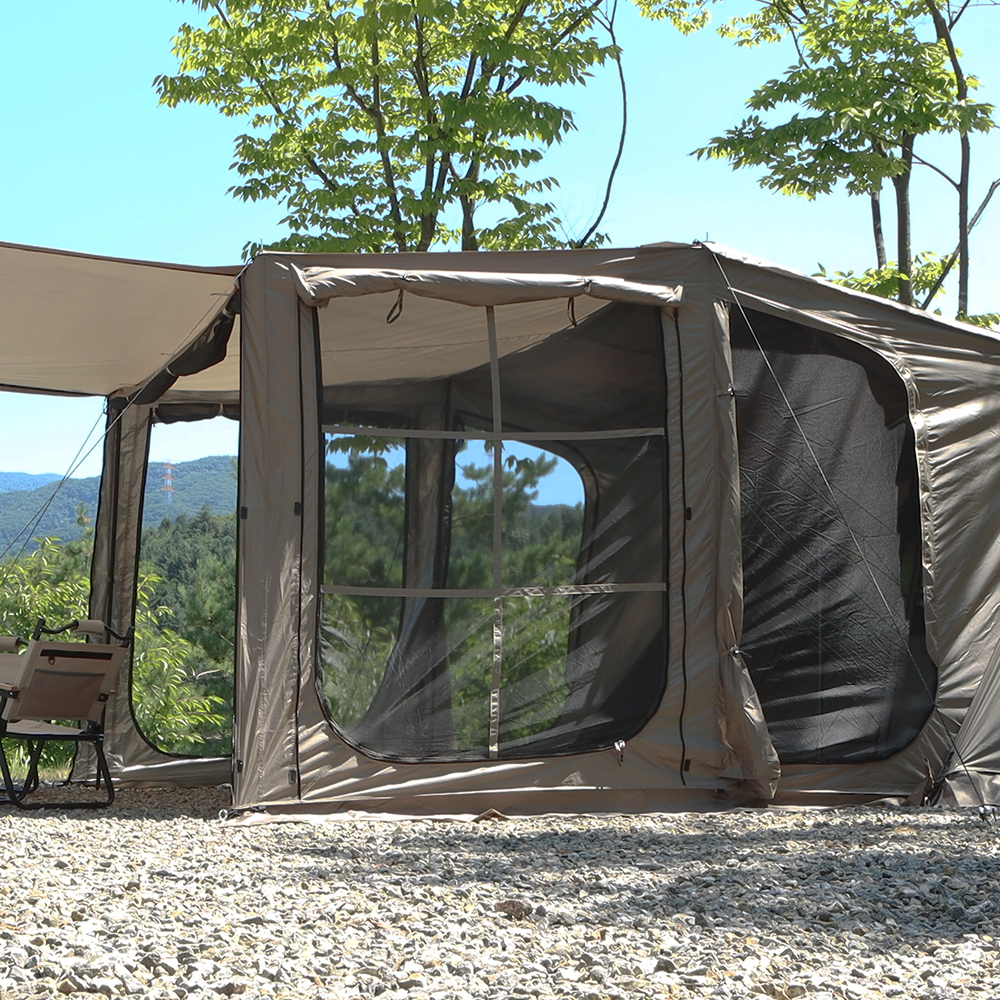 [풀오픈/하프오픈전용] 힐하우스 그늘막 원터치 텐트 확장형 전실