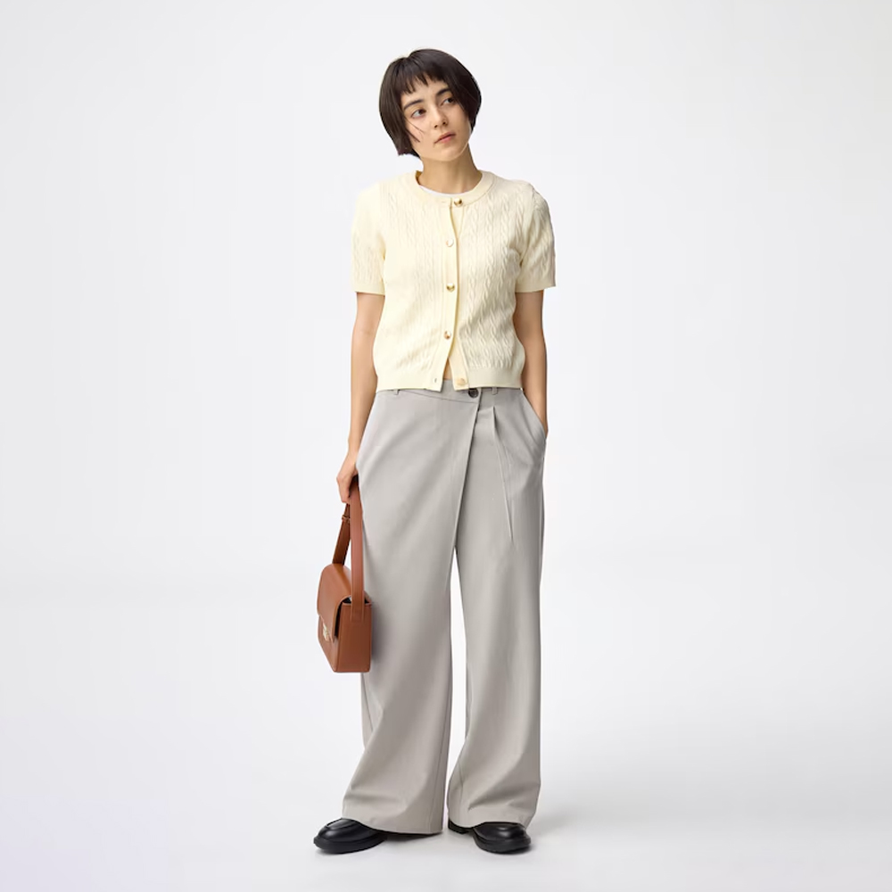 지유 바지 랩 슬랙스 Z+E 와이드 팬츠 357923 - 상세 이미지 2