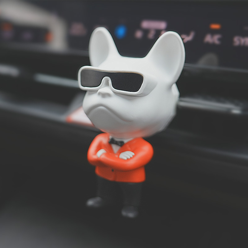 도그독 젠틀독 도베르만 피규어 차량용방향제 자동차 불독 송풍구 디퓨저 블랙체리