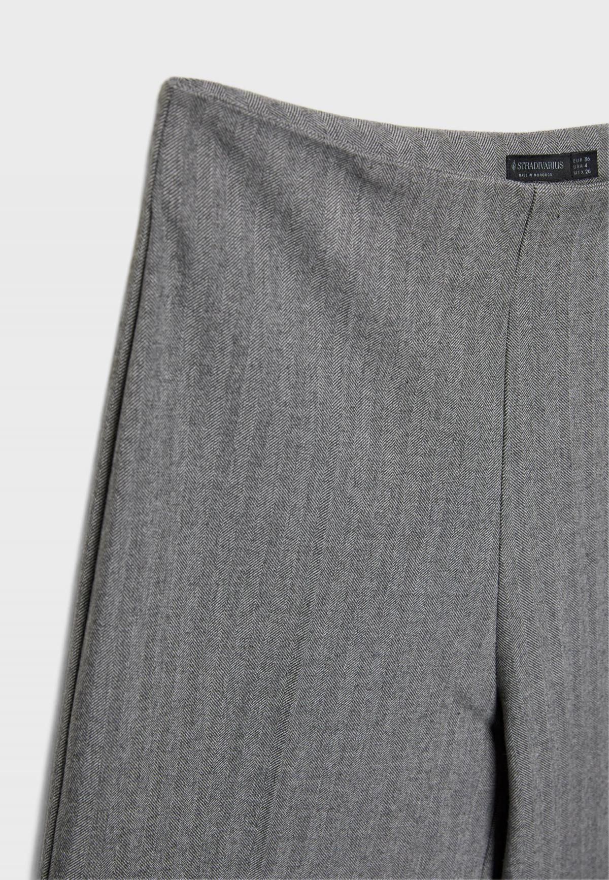 스트라디바리우스 와이드 하이웨이스트 스마트 팬츠 8269/207 DARK GREY - 상세 이미지 3