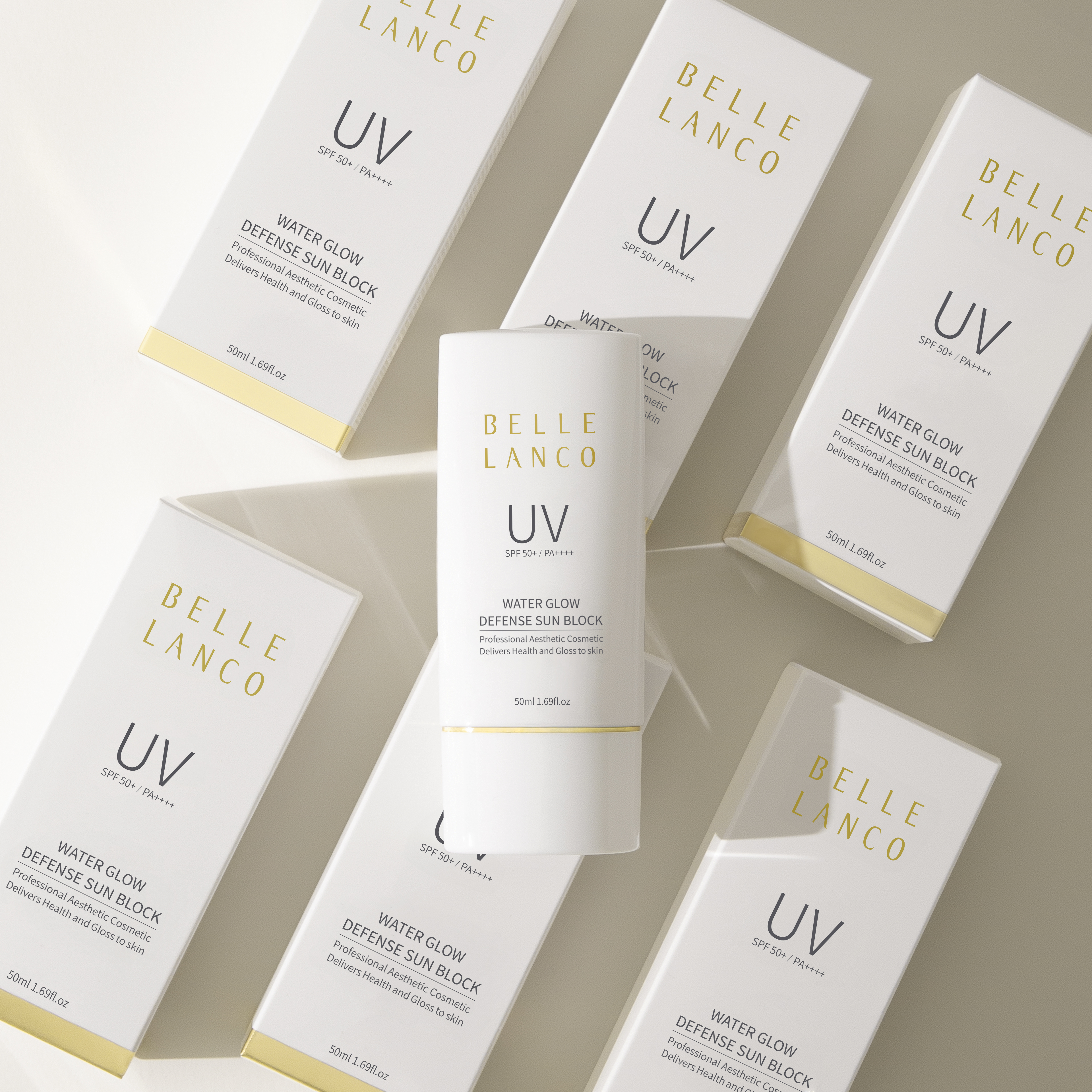 벨르랑코 톤업선크림 50ml (메이크업베이스 전문가용 / 승무원 파데프리 선크림)