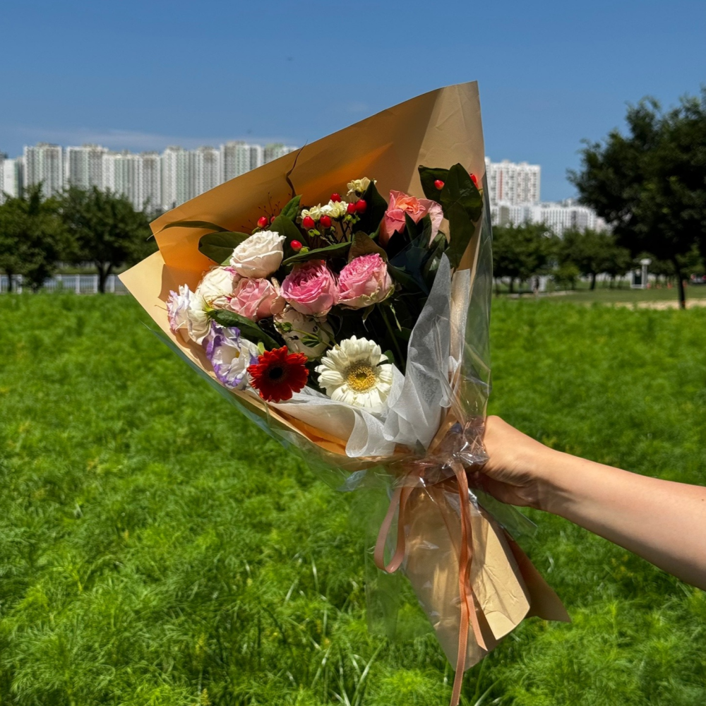 플라모어 생화꽃다발 생일축하꽃다발 생화택배 꽃배달싼곳 인터넷꽃도매 - 메인 이미지