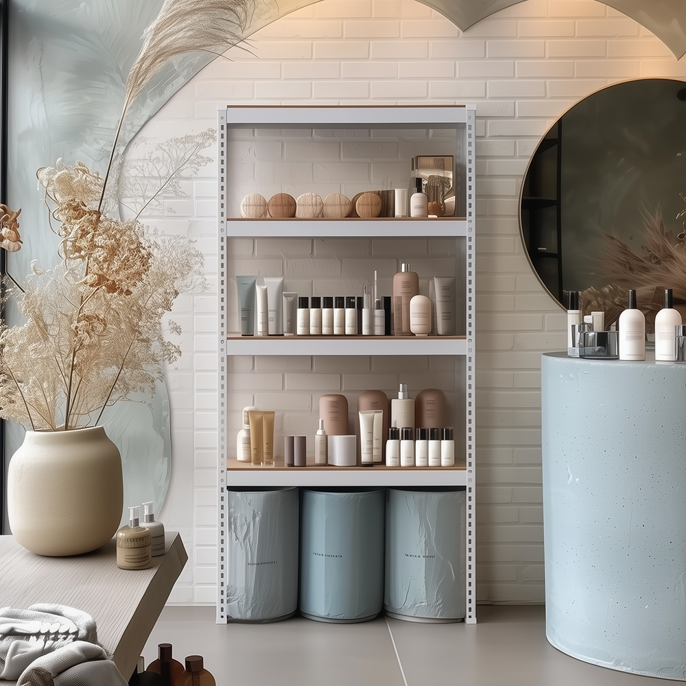 선반 스피드랙 2T 수납선반 철제 4단 중량랙 미니 조립 무볼트 시스템 모듈 300300900