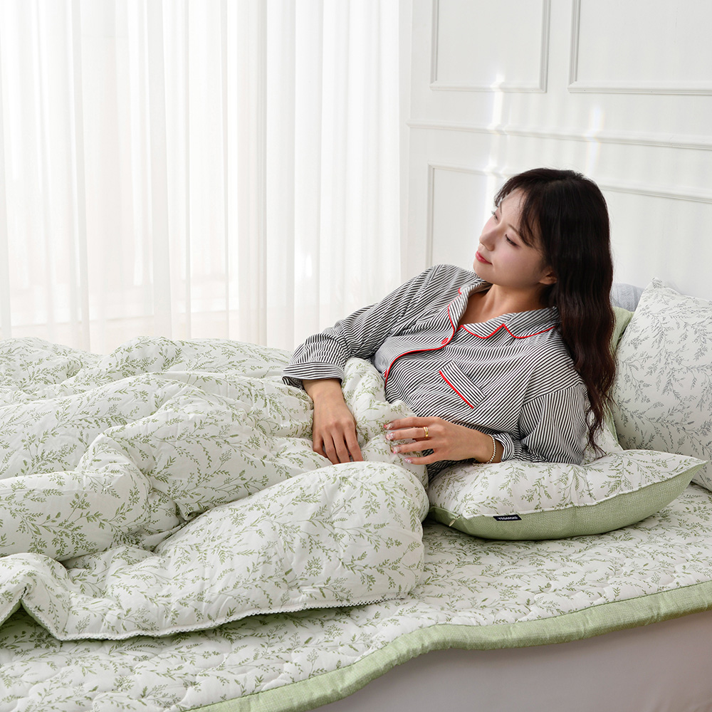 텐셀 모달 100 알러지케어 따뜻한 옥수수솜 두꺼운 겨울 모달 차렵 이불 SS