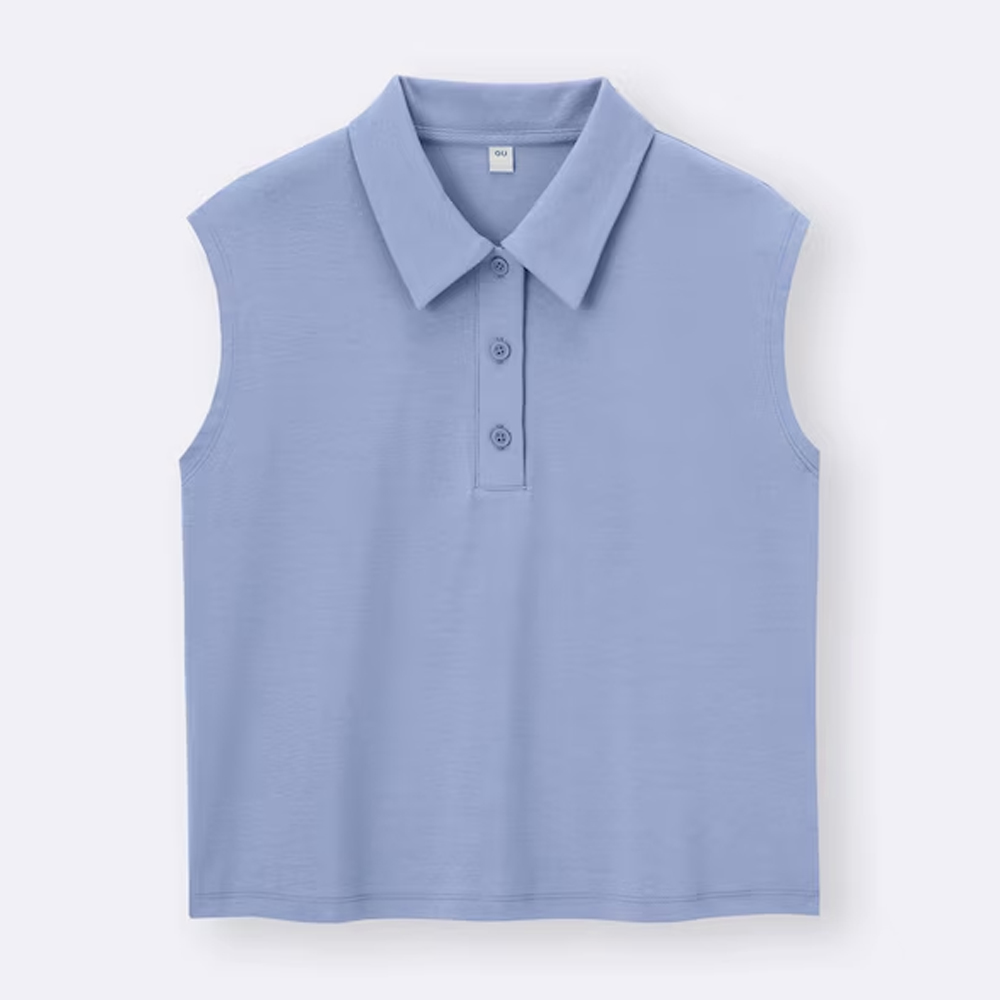 지유 폴로 셔츠 민소매 OSQ + EC 크롭 356308 - 상세 이미지 5