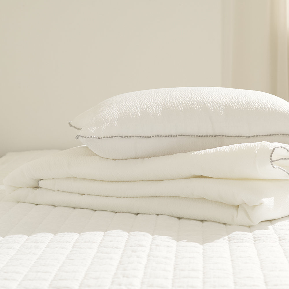 나라데코 순면 스노우리플 스프레드 시원한 여름이불 SS