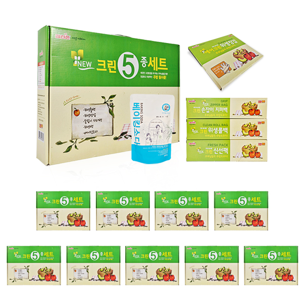 크린손 뉴 크린 알뜰 5종 세트 10개 집들이 판촉물 - 상품 이미지