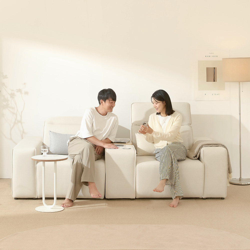 헤닝 플렉스 리클라이너 모션 소파 슬라이드 3인용 패브릭 무빙소파 이미지 6