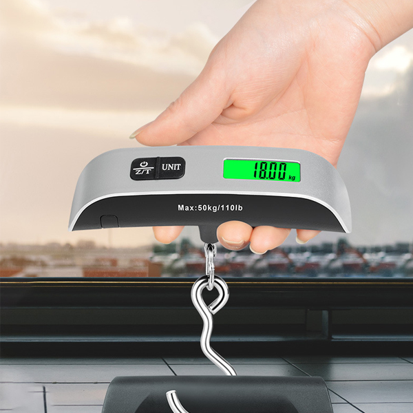여행용 기내용 저울 캐리어 손 휴대용 측정기 무게 수화물 전자손저울 다용도 고리 - 상세 이미지 5