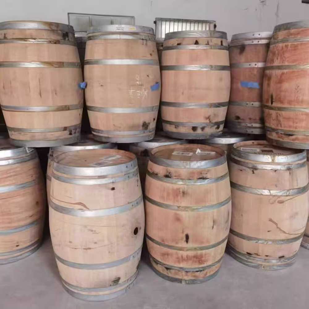 오크통 장식 거치대 철제 프레임 받침대 배럴 랙 와인 225L-300L 오크 통 브라켓 - 상세 이미지 3