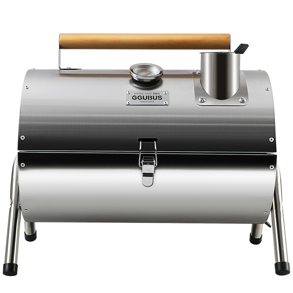 꾸버스 스텐 카고 바베큐그릴 캠핑 화로대 훈제 훈연 직화 숯불 야외 휴대용 BBQ 화로