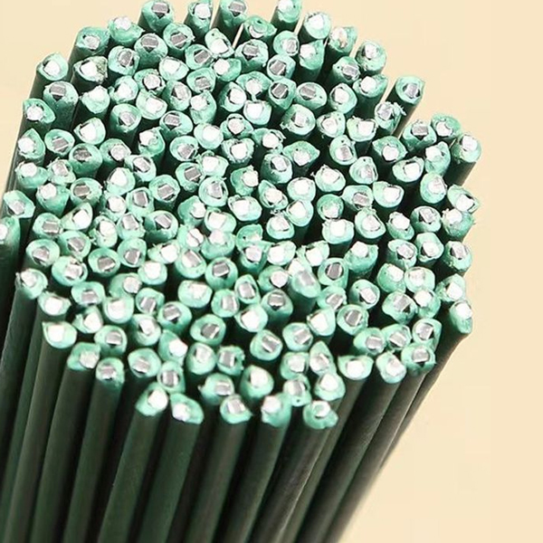 꽃공예 철사 지철사 꽃만들기재료 초록철사 하훼용 플라스틱 코팅 인공 수제 3mm/4mm 10개세트 - 상세 이미지 4