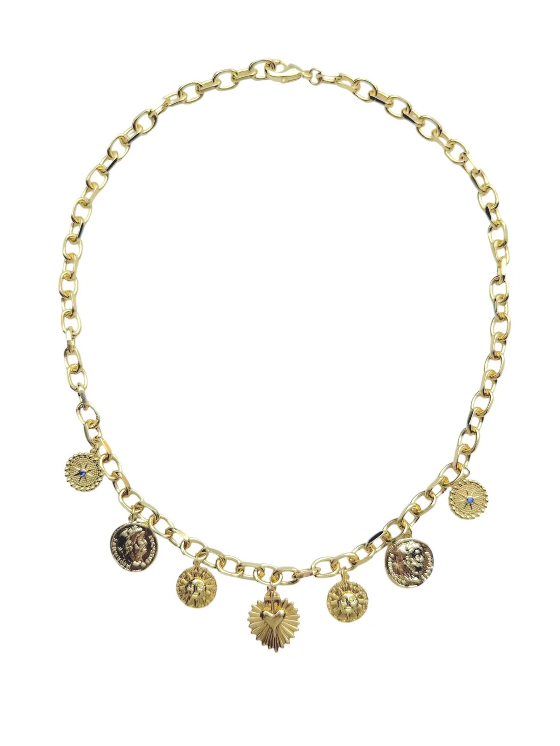 LA판타지 팬던트 코인목걸이 유럽 도금목걸이 charm necklace - 상세 이미지 4