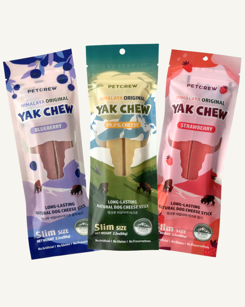 [정식] 야크츄 7시간 오래먹는 강아지개껌 수제간식 대형견용 (슬림SL 33gx2개)