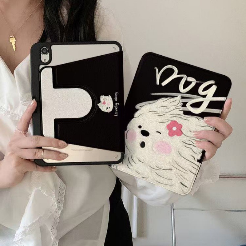 블랙 애니멀 회전 아이패드 케이스 iPadair4/5/6/7 iPadPro/11A16/10 - 상세 이미지 4