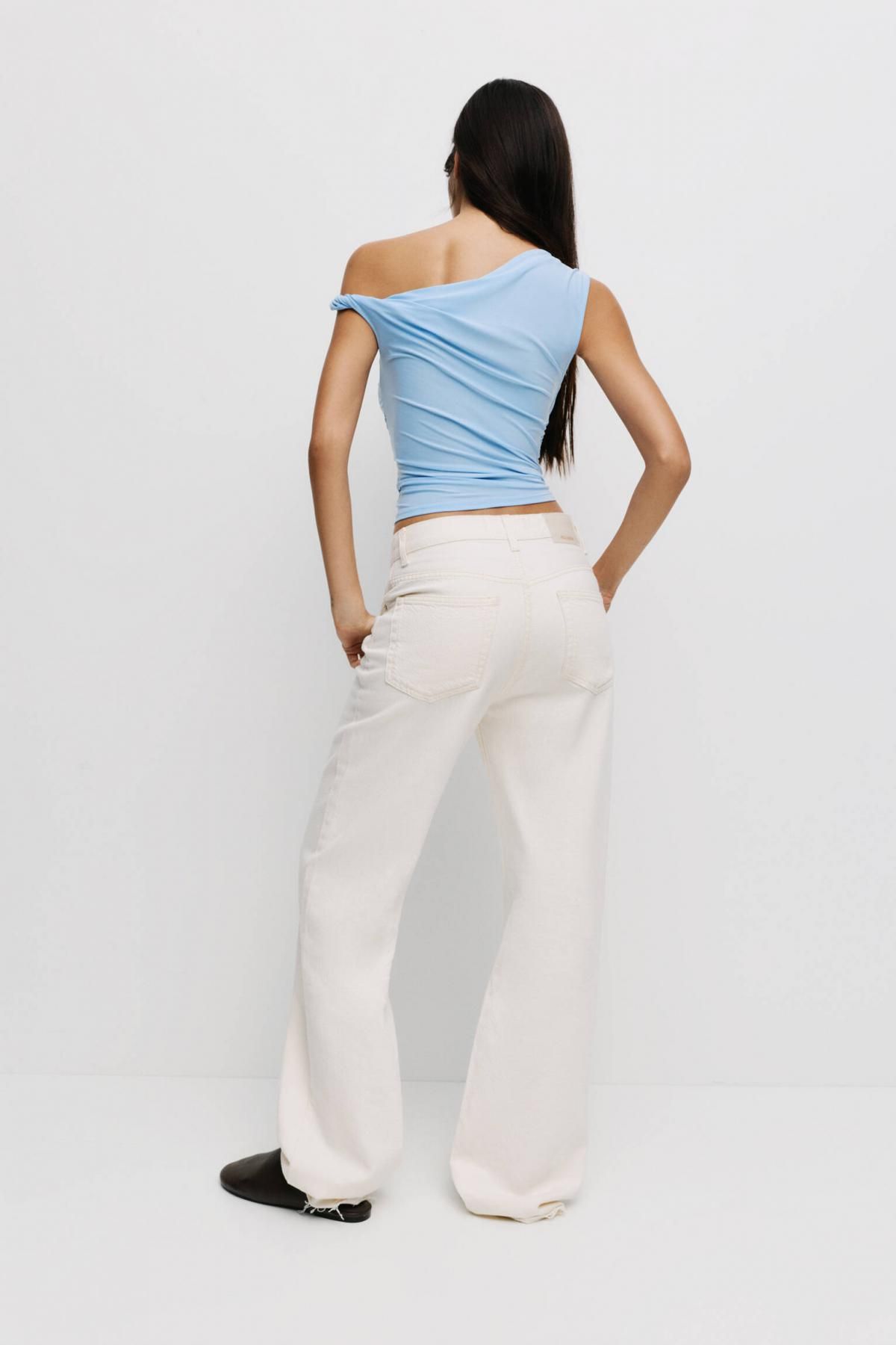 풀앤베어 트위스트 스트랩 민소매 탑 7151/320 PALE BLUE - 상세 이미지 3
