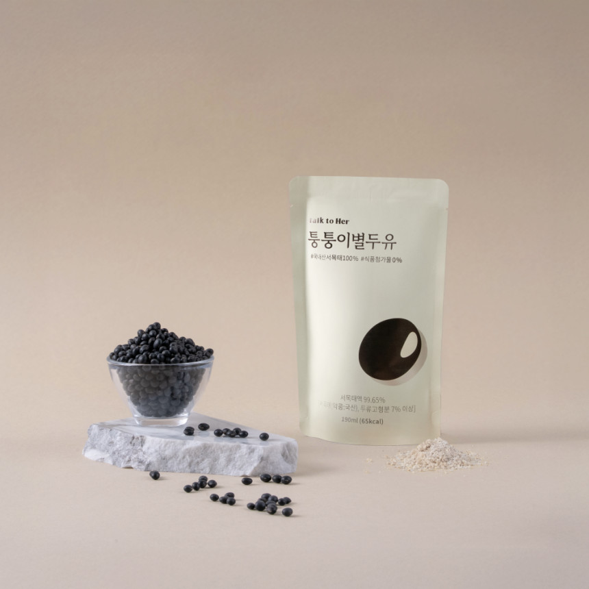 퉁퉁이별두유 임산부 선물 서목태 약콩 콩물 두유 무가당 국산 검은콩 190ml, 40개 사진 5