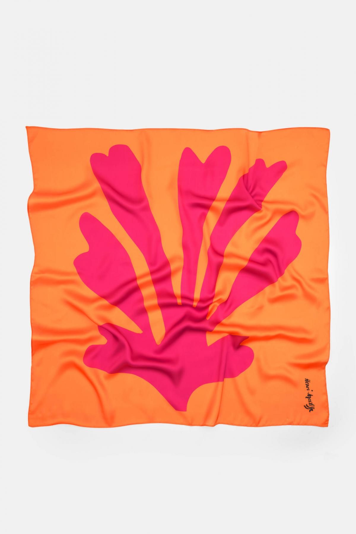 풀앤베어 오렌지 그래픽 마티스 반다나 스카프 7940/303 ORANGE - 상세 이미지 3