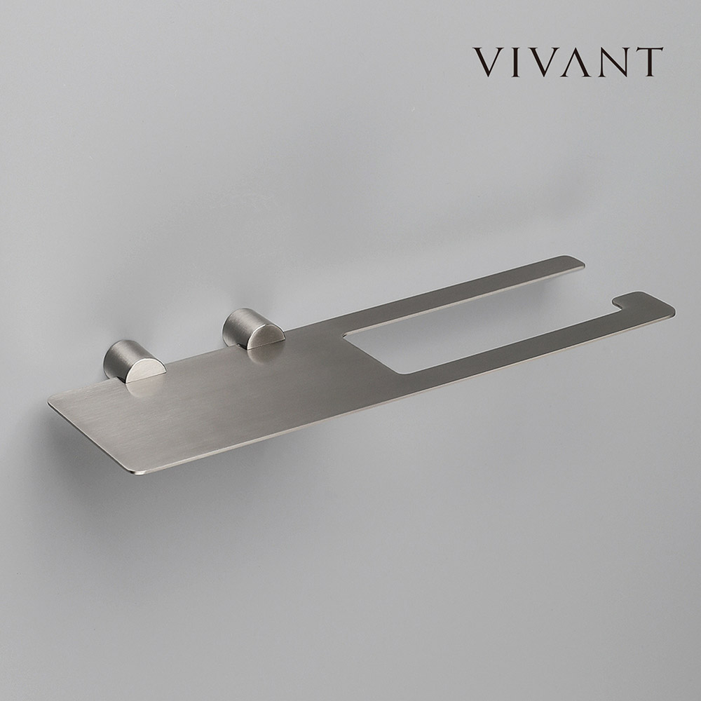 비반트 휴지걸이 VIVANT TC01B MS메트실버 욕실화장지 거치대 선반형 다양한스타일 - 상세 이미지 3