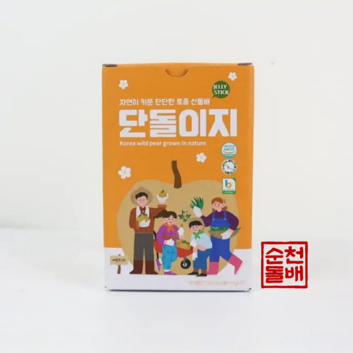 온 가족이 함께 단돌이지 젤리스틱 3종 선물세트, 산돌배 + 알로에 + 홍삼 (각 1박스씩 총 3박스) - 상세 이미지 3