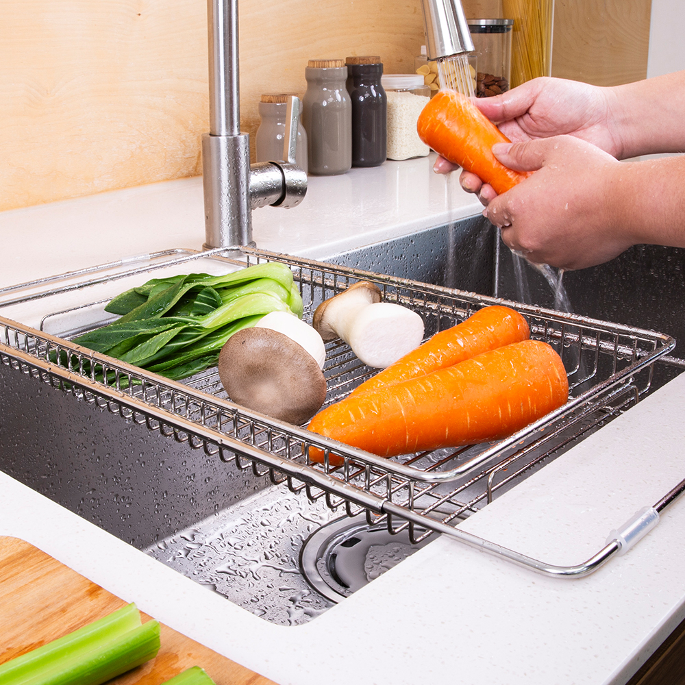 스토피아 연마제없는 스텐304 파이프싱크랙(루프온) 싱크대 물빠짐 싱크플레이트 식기건조대 제품 이미지