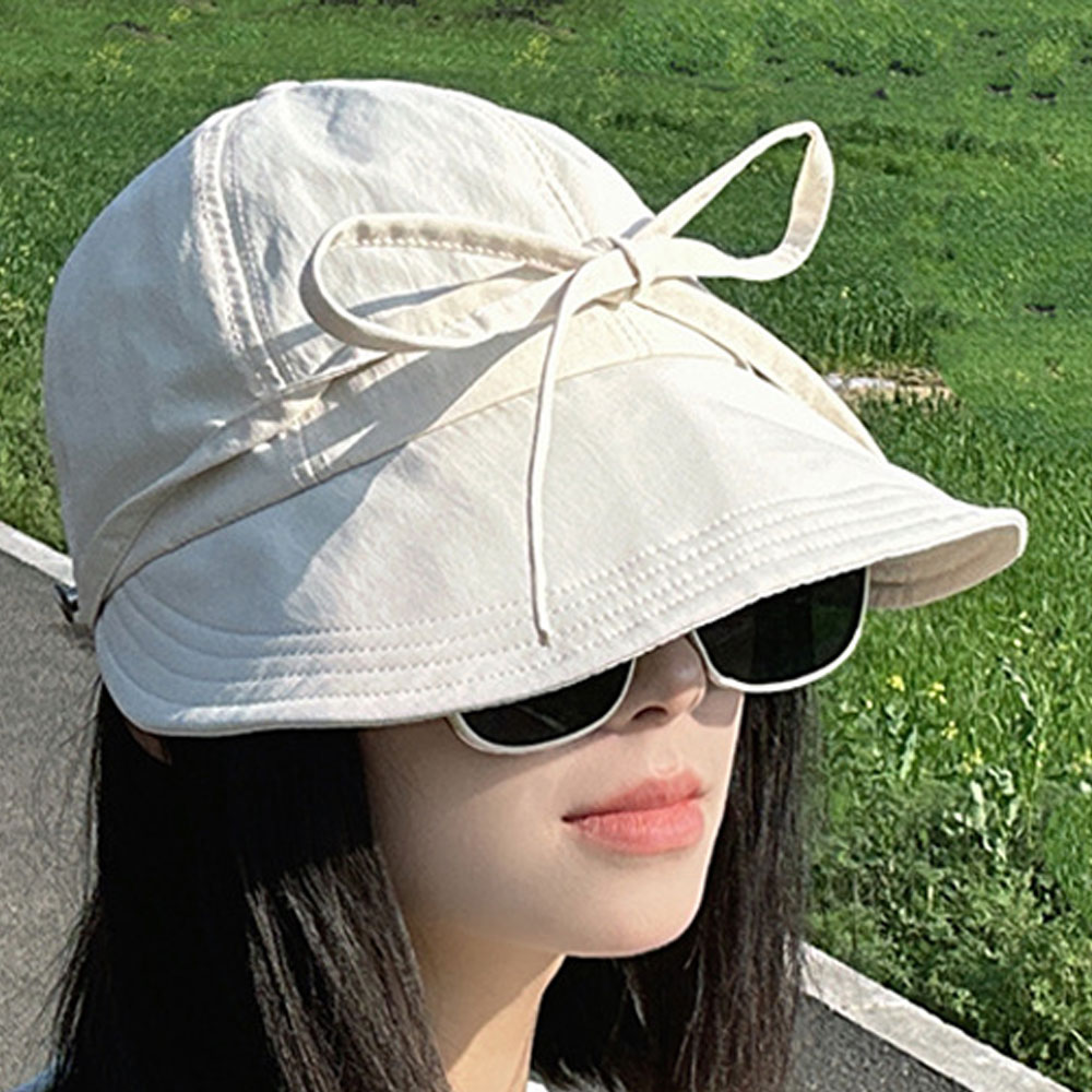 여성 골프모자 골프벙거지모자 자외선차단 버킷햇 보닛햇 턱끈 이미지 7