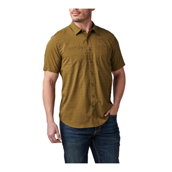 5.11 택티컬 엘리스 반팔 셔츠(필드 그린) - 5.11 Tactical Ellis Short Sleeve Shirt(Field Green) - 상세 이미지 3