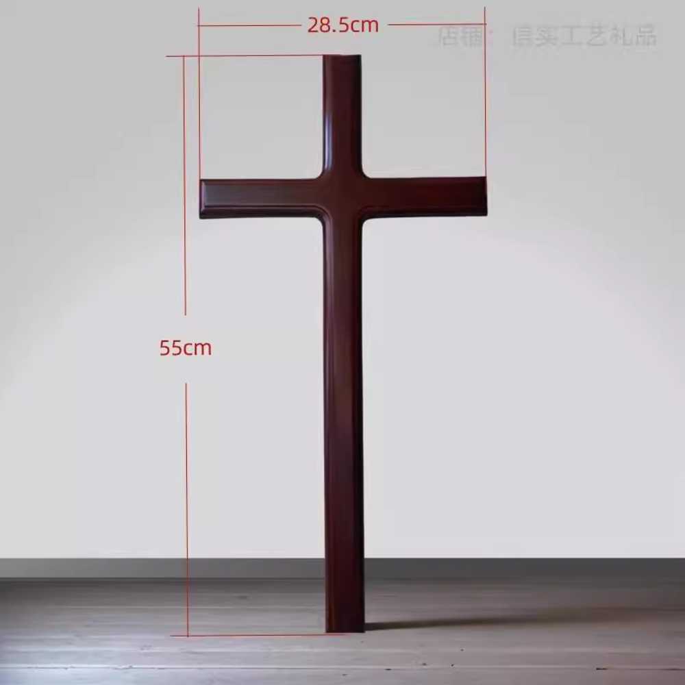 교회 LED 십자가 간판 조형물 원목 프레임 나무 예배 단일상품 - 상세 이미지 4