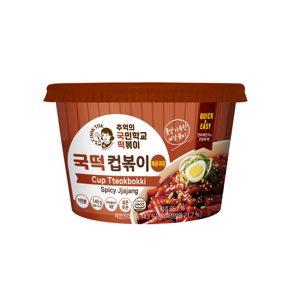 국떡 컵볶이 매콤짜장맛 144g, 4개 - 상세 이미지 2