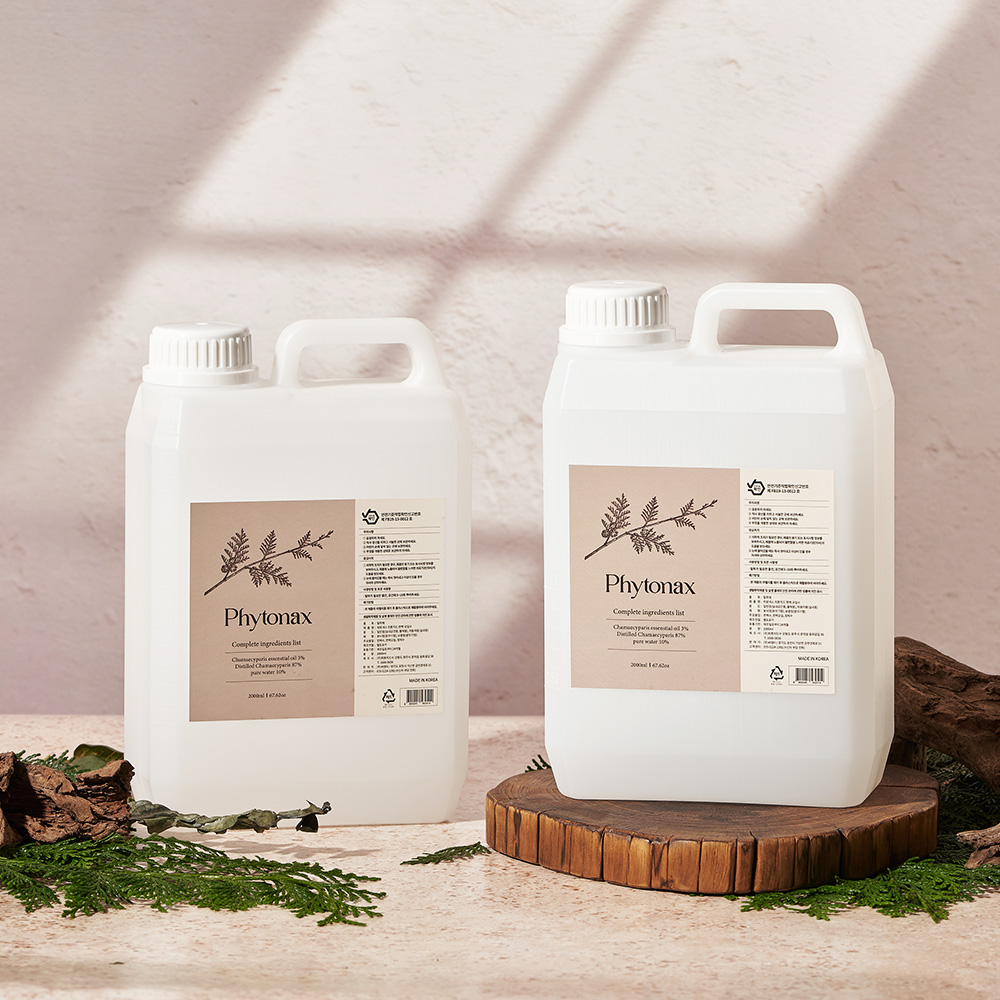 피토낵스 3%편백오일, 87%편백수를 혼합한 천연물질 피톤치드 원인제거 탈취 항균 2L 리필 2개 세트