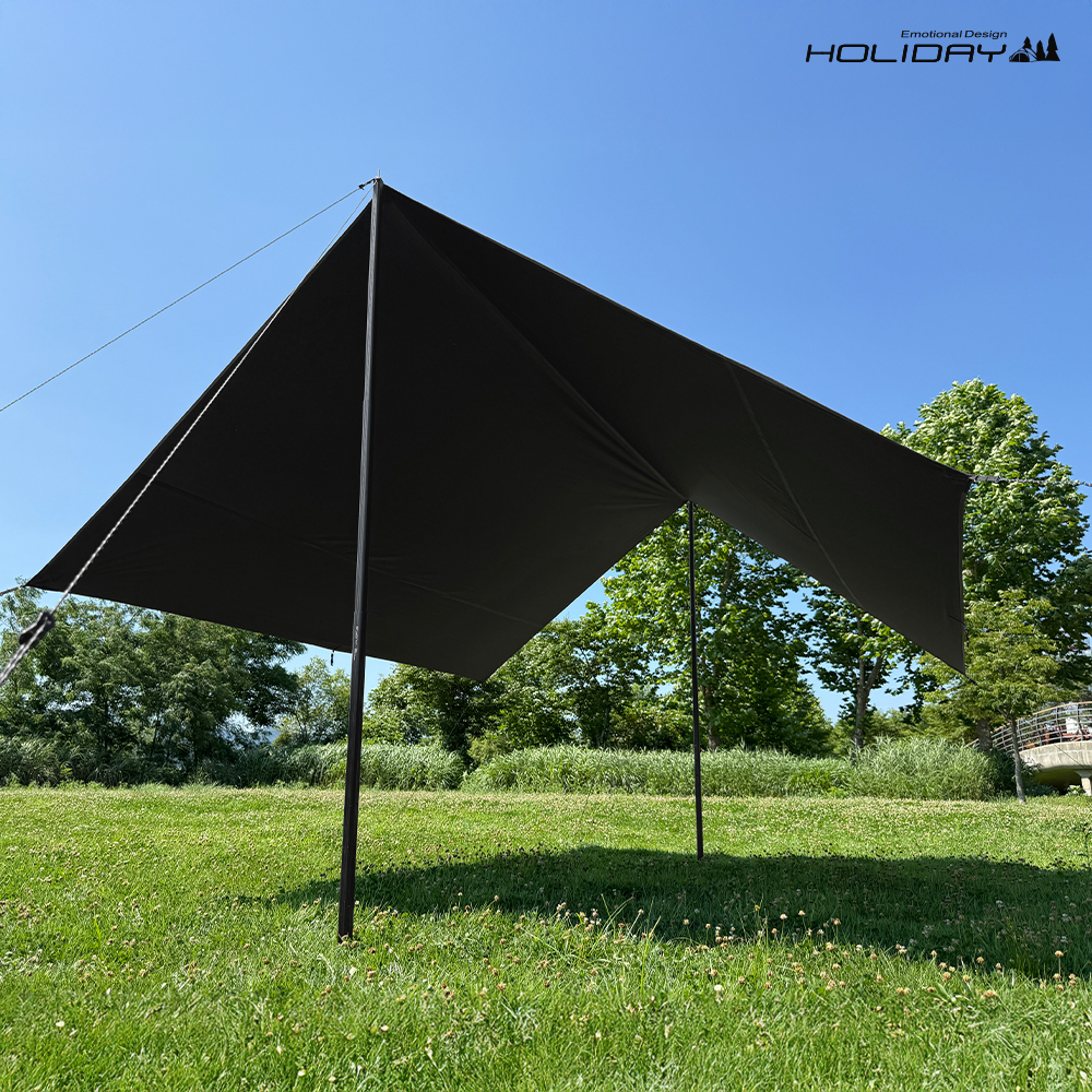 홀리데이 캠핑 나일론 실타프 70D 실리콘 렉타 타프