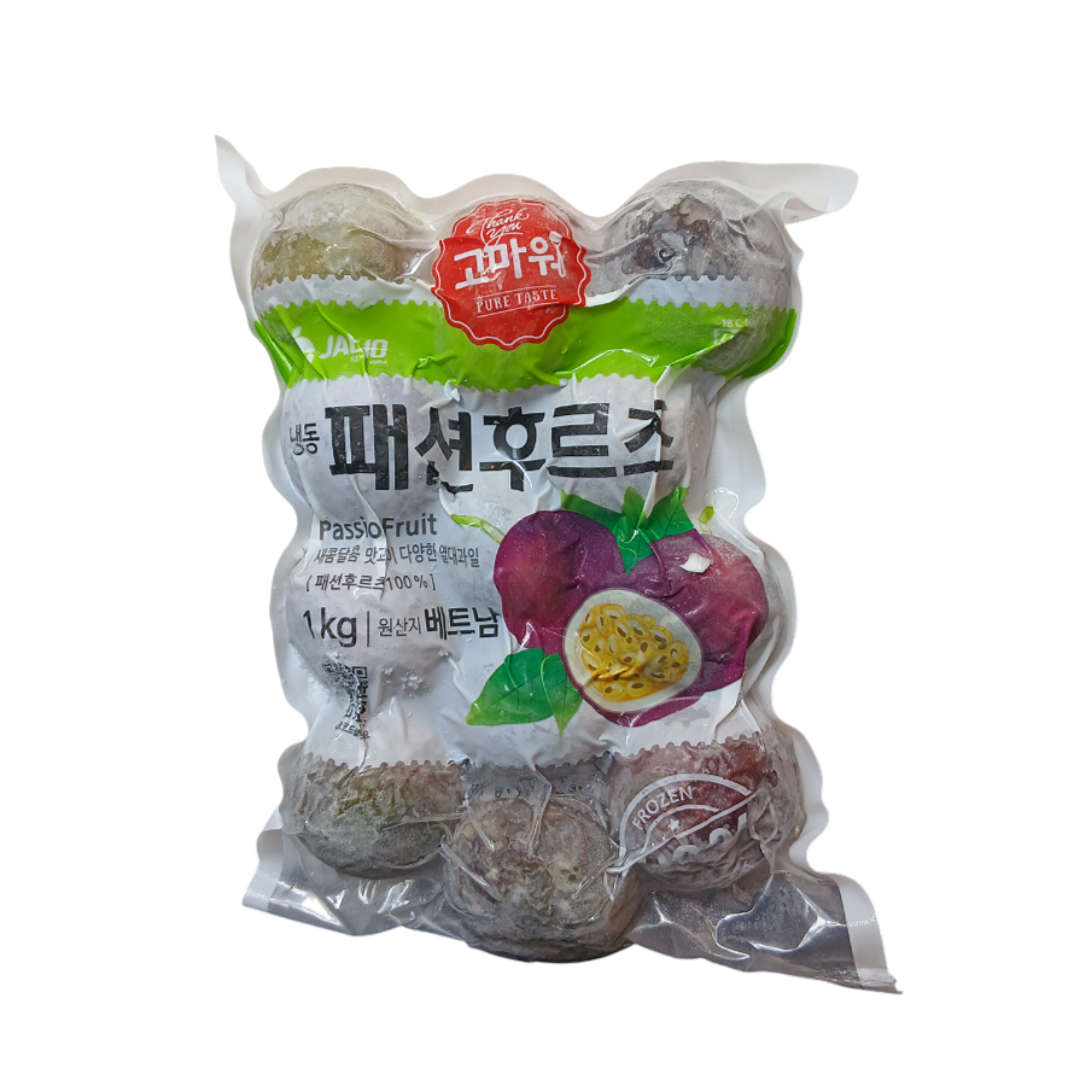 냉동 패션후르츠 1kg 통 하프컷 대용량 업소용 얼린 과일 스무디 베이스 백향과 - 상세 이미지 2