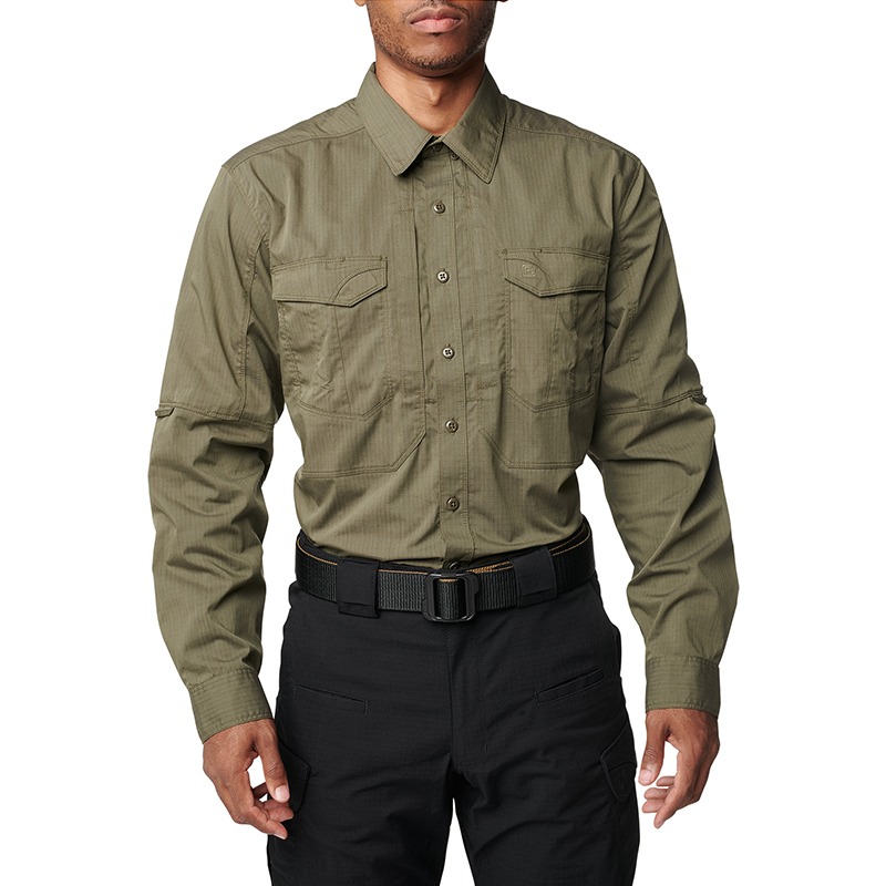 5.11 택티컬 스트라이크 긴팔 셔츠 (레인저그린) - Stryke Long Sleeve Shirt (Ranger Green) - 메인 이미지
