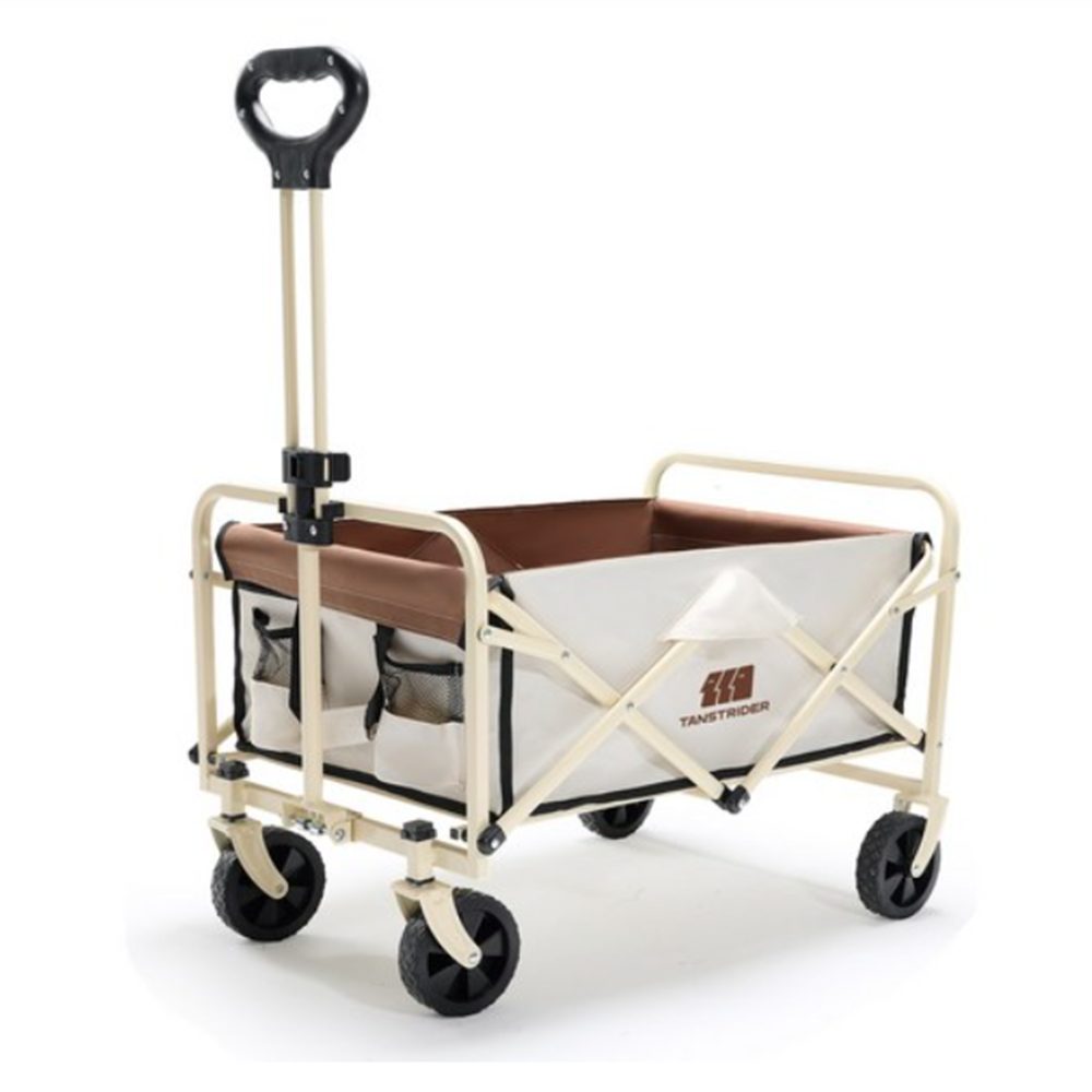 캠핑 카트 왜건 접이식 폴딩 수레 트레일러 탄씨엔쯔 블랙
