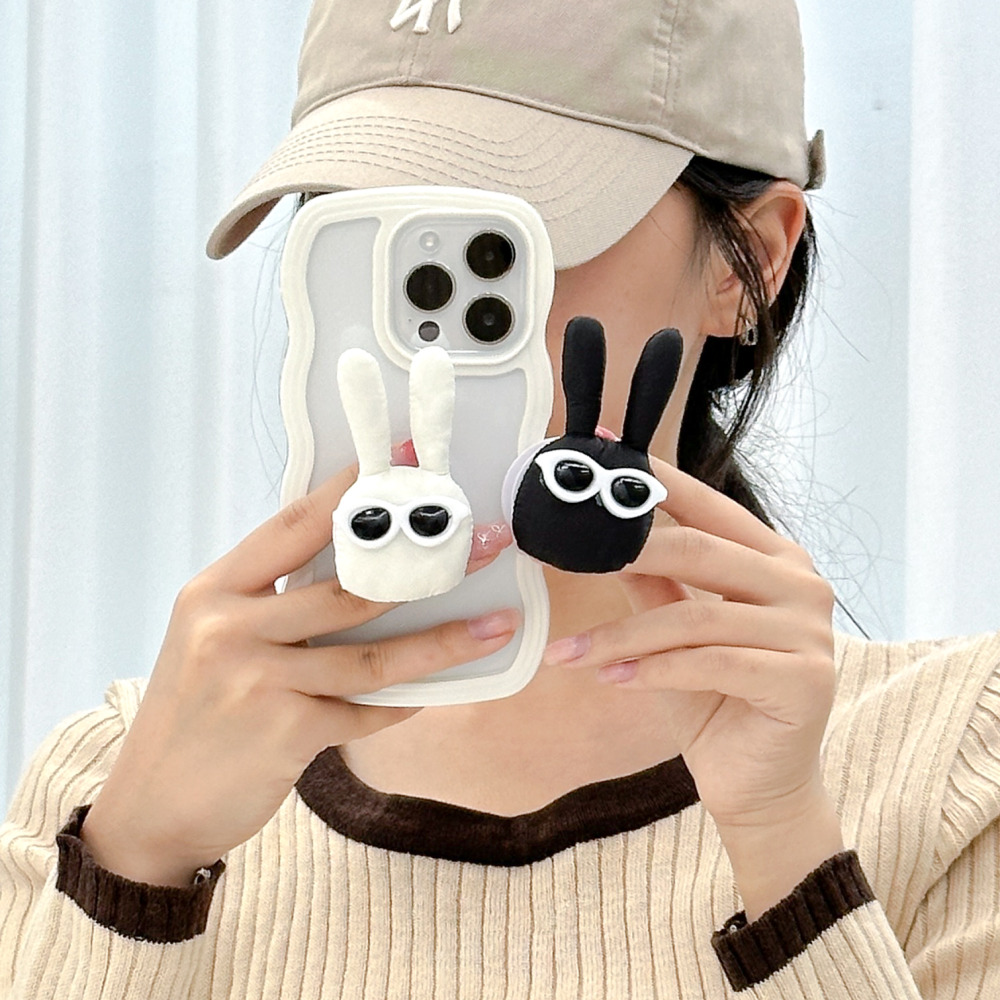 토끼 그립 톡홀더 핸드폰 귀여운 인형 커플 스마트톡 - 상세 이미지 2