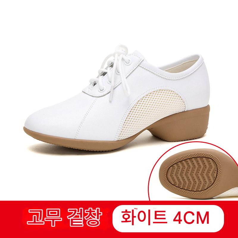 라인댄스운동화 발편한 재즈운동화 여성 방송 스포츠 신발 화이트 220 이미지 6