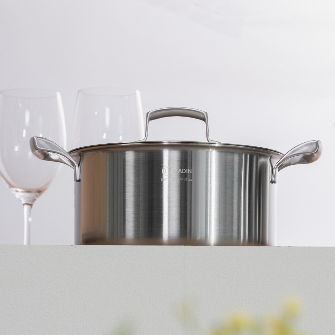[N배송] 클래딘 IH 통5중 316Ti 이연복 티타니아 편수 양수 찜기 스텐 냄비 20cm - 상세 이미지 4