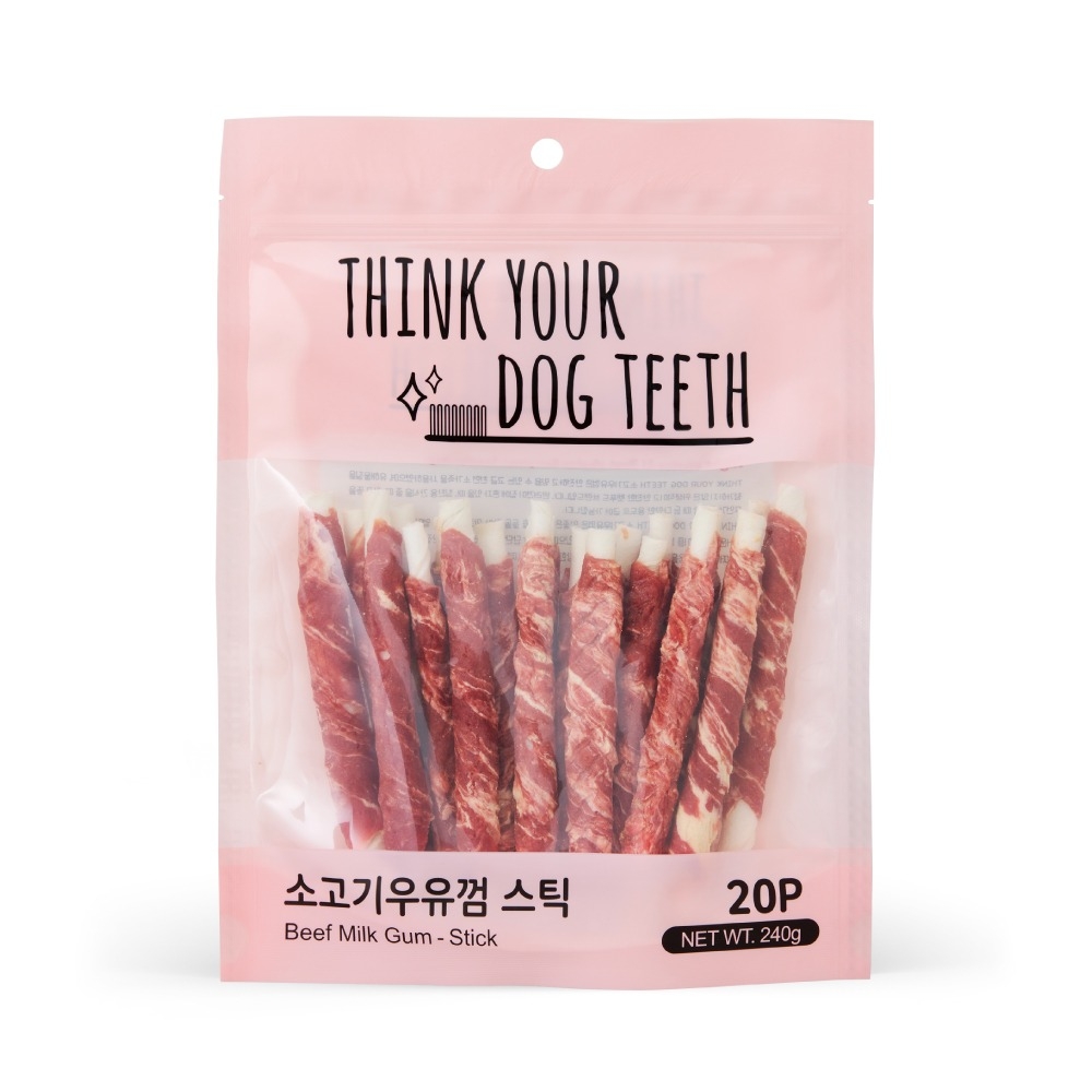 THINK YOUR DOG TEETH 띵크유어도그티 우유껌 소고기, 20... 솔직 후기 | 실제 사용자 리뷰 총정리 - 대표 이미지