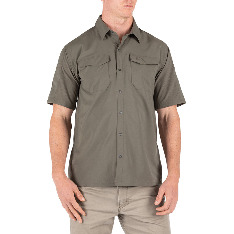 5.11 택티컬 프리덤 플렉스 반팔 셔츠(레인저그린) - Freedom Frex Short Sleeve Shirt (Ranger Green) - 메인 이미지