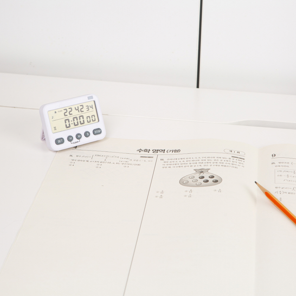 퓨어미즈키 듀얼 스톱워치 순공 진동 무소음 수능 공부 쿠킹 타이머