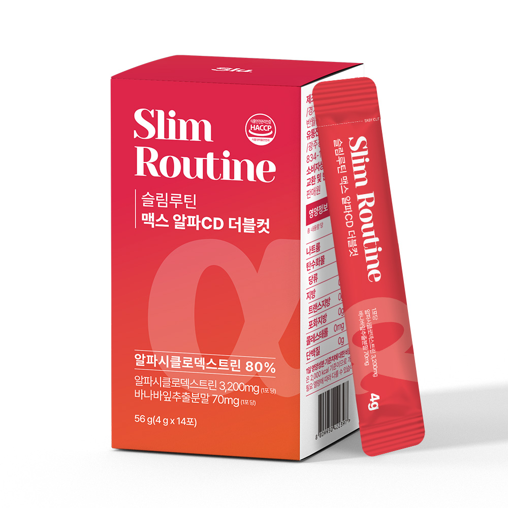 [2+2] 슬림루틴 맥스 알파CD 3200mg 고함량 더블컷  파인애플맛 이미지 6