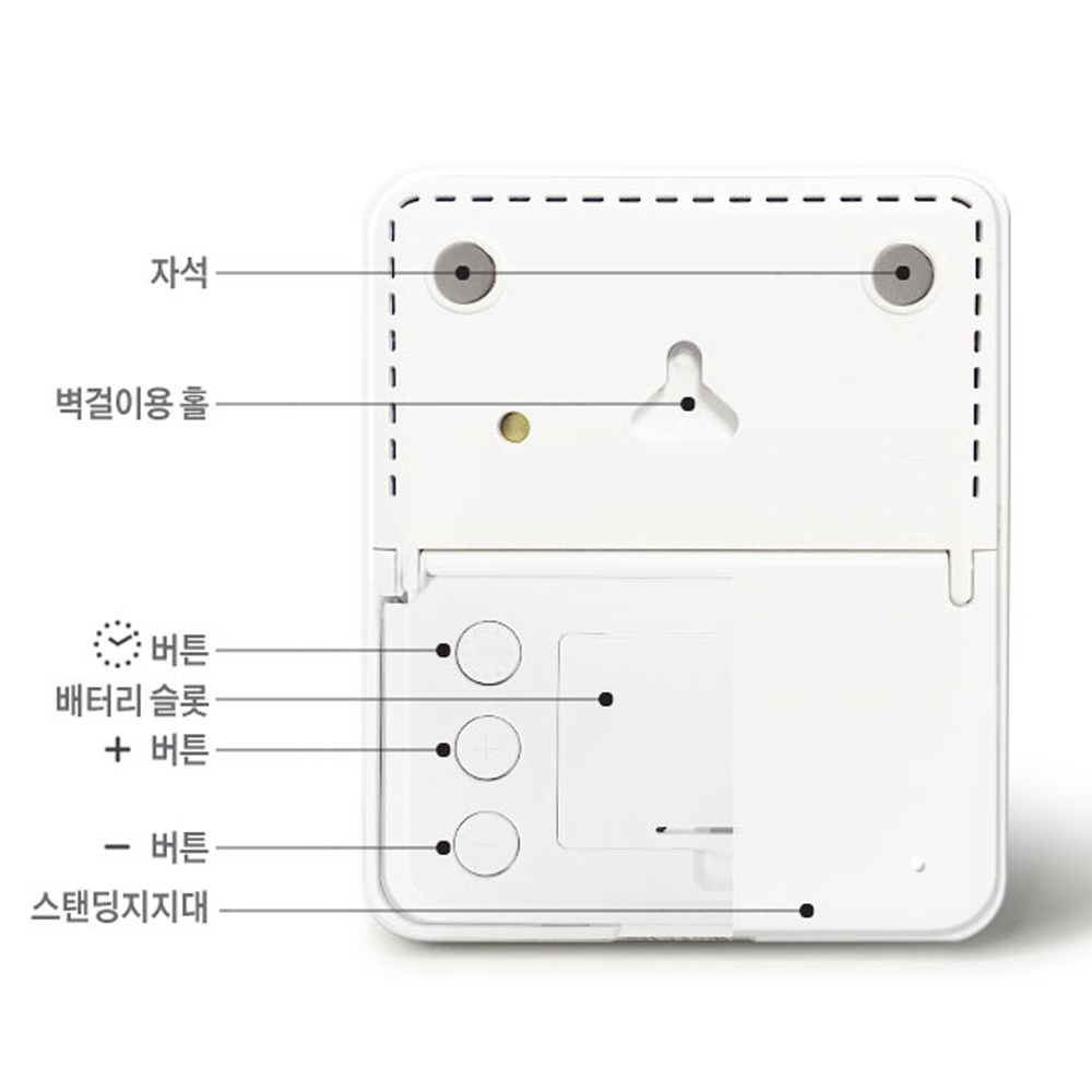 카스 CAS 디지털 체감온도계 T-701 온습도계 습도계 벽걸이 자석 스탠드 - 상세 이미지 5