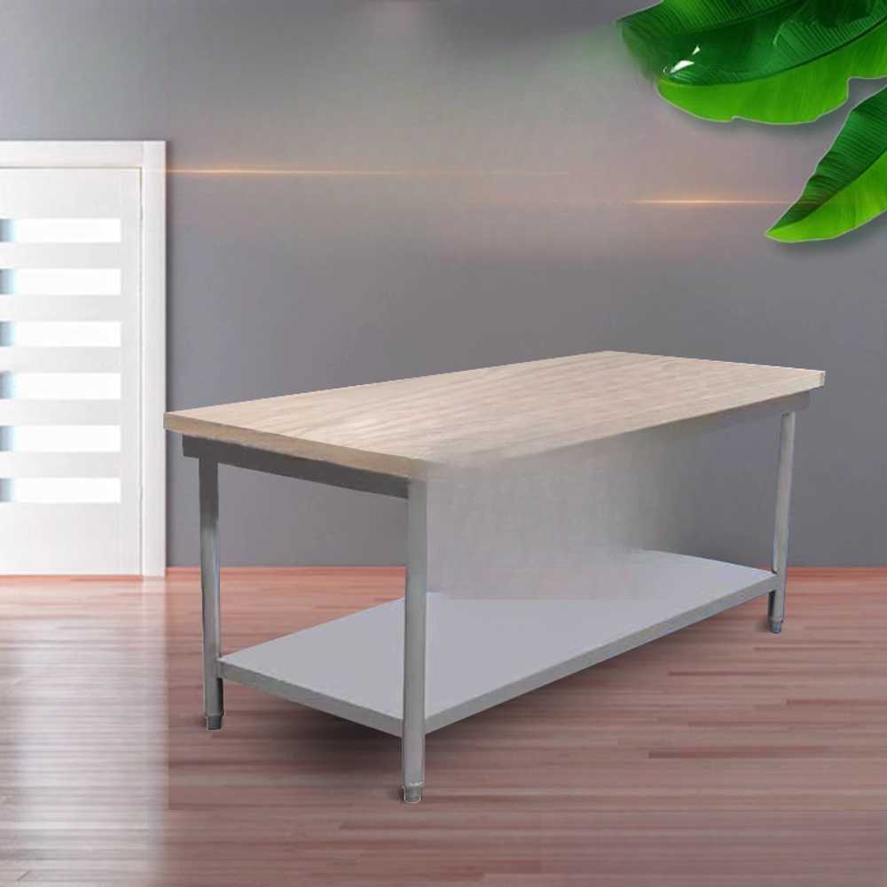 제빵 작업대 대형 나무 도마 반죽 준비 베이킹 다이 A형 1500x700x800mm - 상세 이미지 2