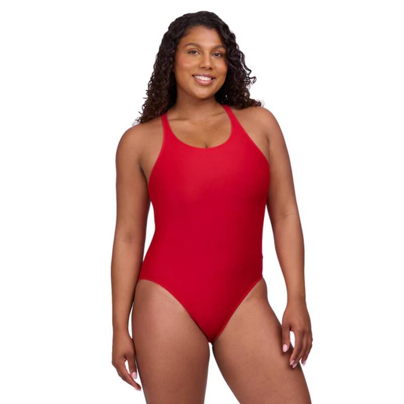졸린 낸시 원피스 수영복 JOLYN Nancy Solid One Piece Swimsuit - Red - 메인 이미지