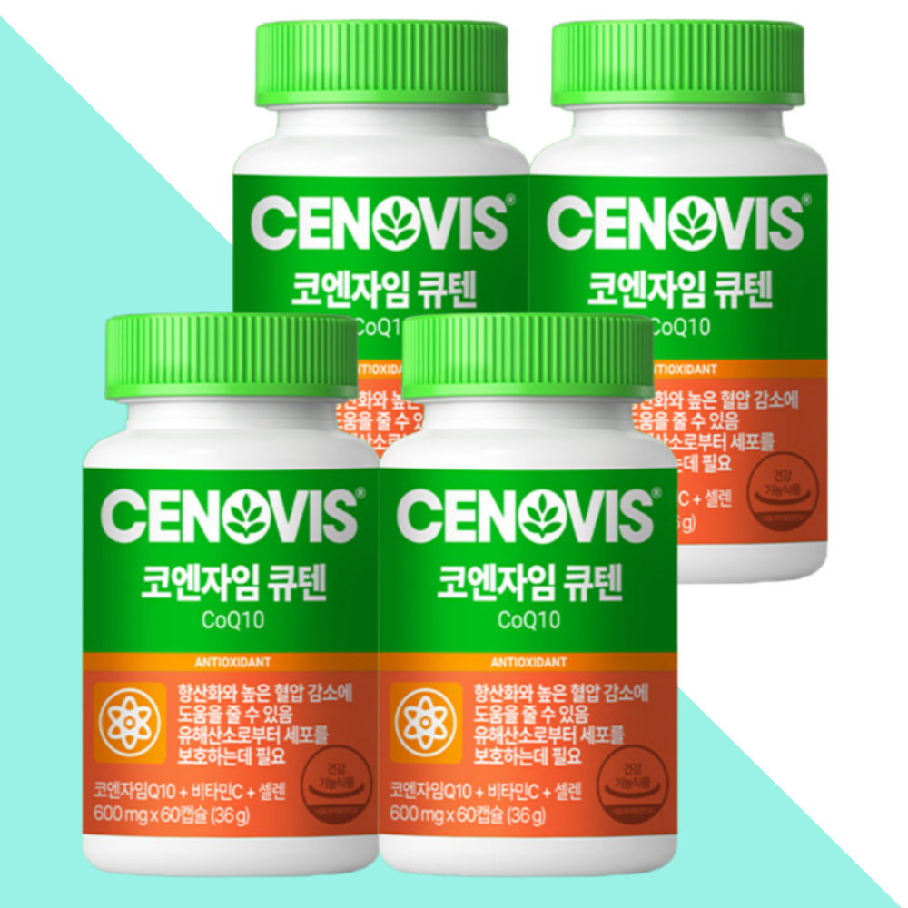 세노비스 코큐텐 코엔자임Q10 60캡슐X4개 - 메인 이미지