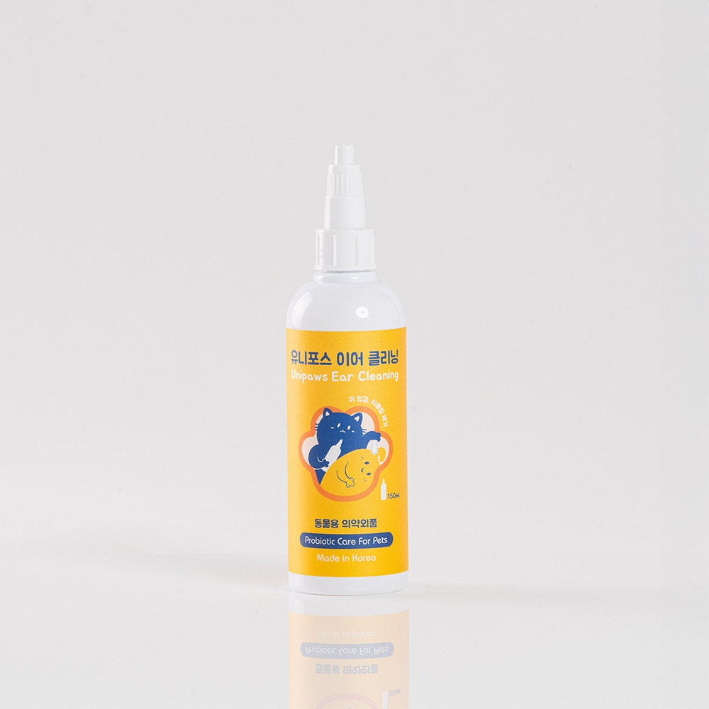 유니포스 이어 클리닝 150ml 강아지 고양이 귀청소 귀지 제거 - 메인 이미지